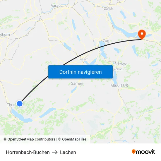 Horrenbach-Buchen to Lachen map