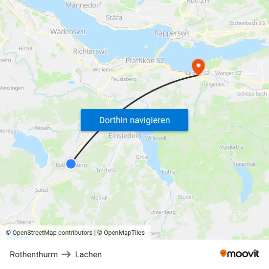 Rothenthurm to Lachen map