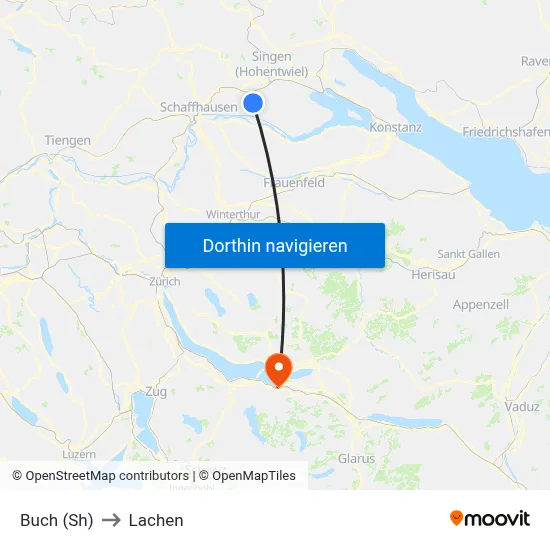 Buch (Sh) to Lachen map