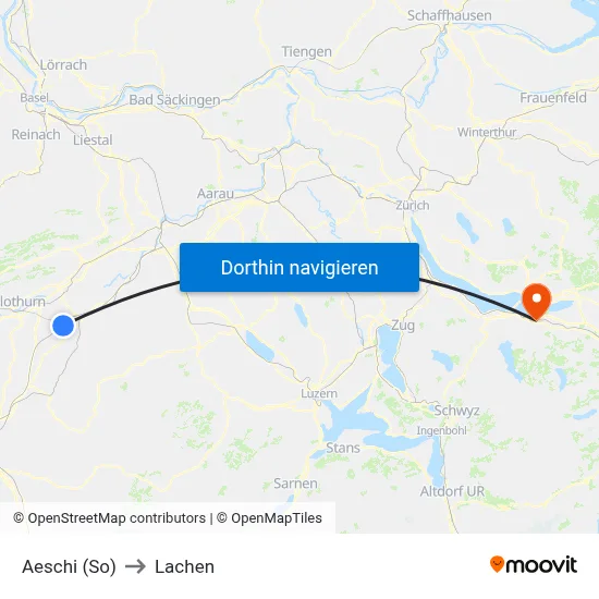 Aeschi (So) to Lachen map