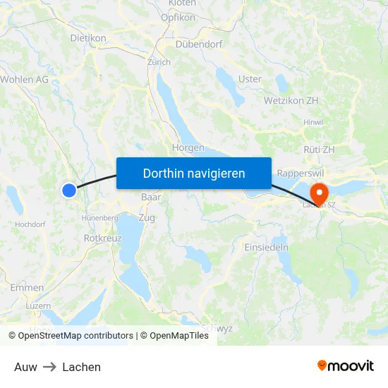 Auw to Lachen map