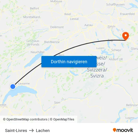 Saint-Livres to Lachen map