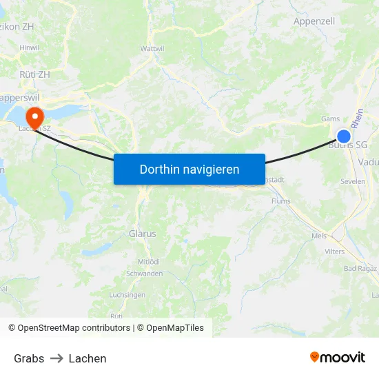 Grabs to Lachen map