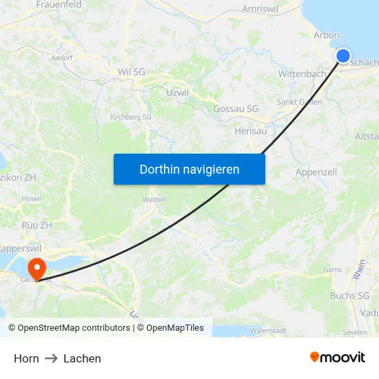 Horn to Lachen map