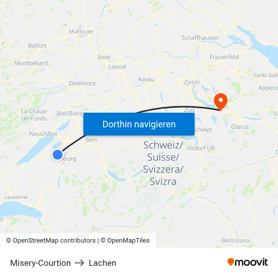 Misery-Courtion to Lachen map