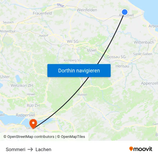 Sommeri to Lachen map