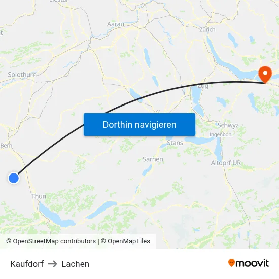 Kaufdorf to Lachen map