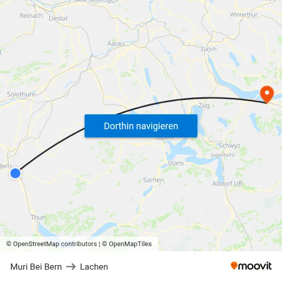 Muri Bei Bern to Lachen map
