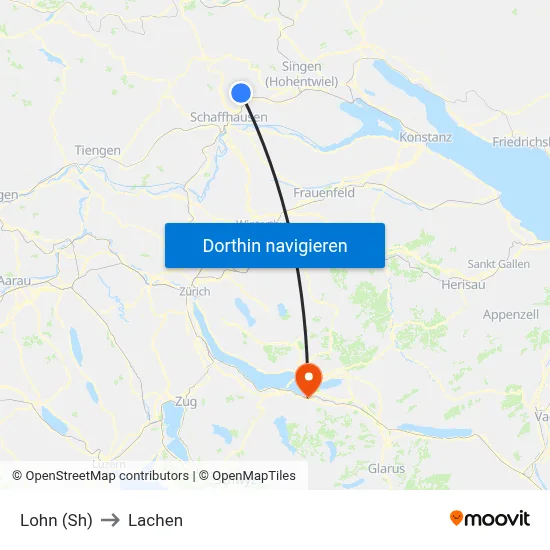 Lohn (Sh) to Lachen map