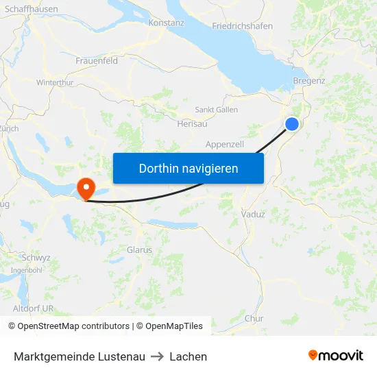 Marktgemeinde Lustenau to Lachen map