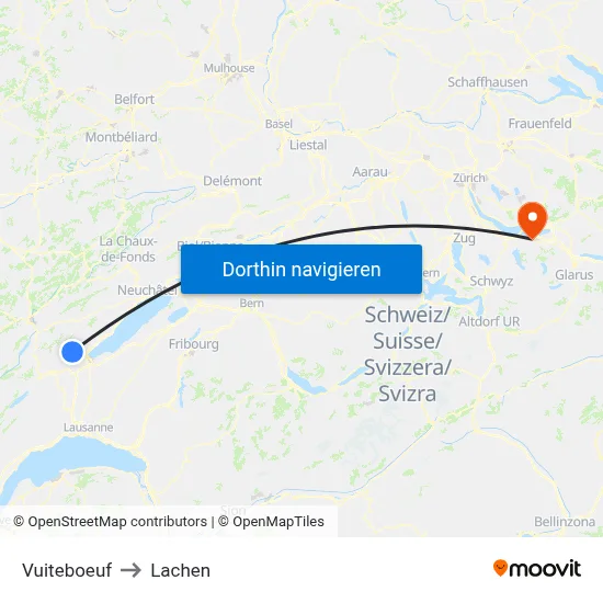 Vuiteboeuf to Lachen map