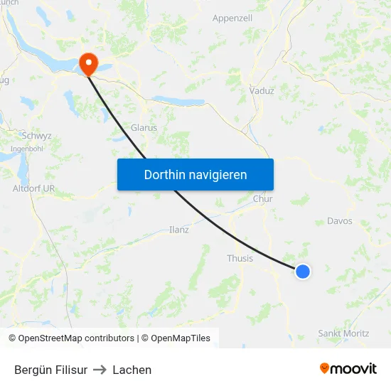 Bergün Filisur to Lachen map