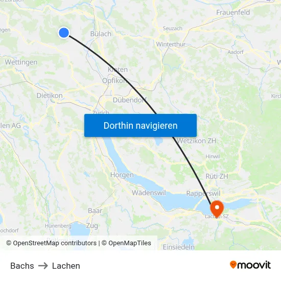Bachs to Lachen map