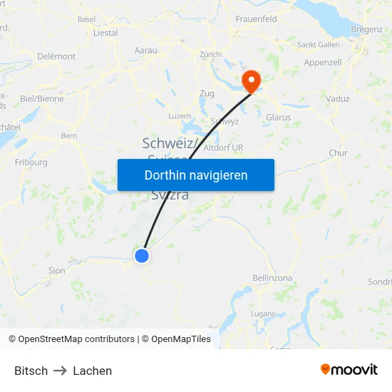 Bitsch to Lachen map