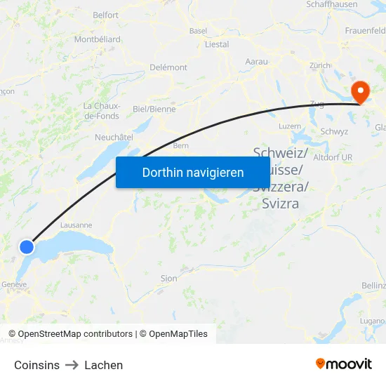 Coinsins to Lachen map