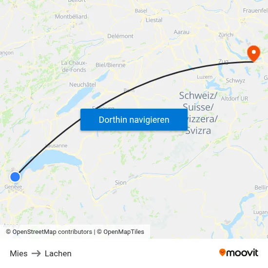 Mies to Lachen map