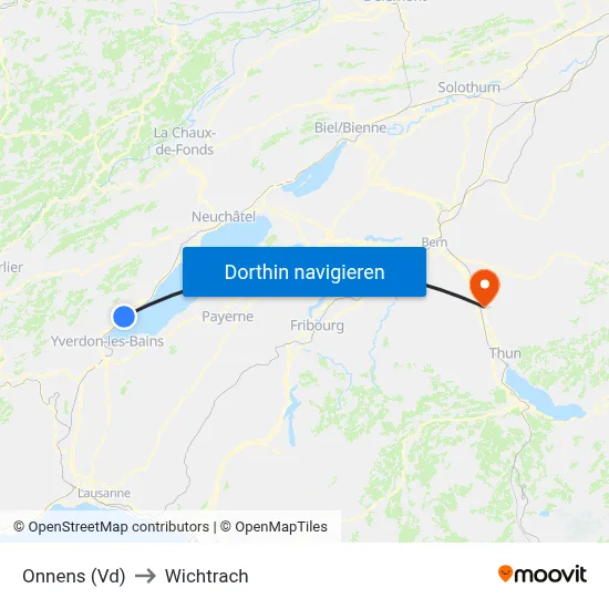 Onnens (Vd) to Wichtrach map