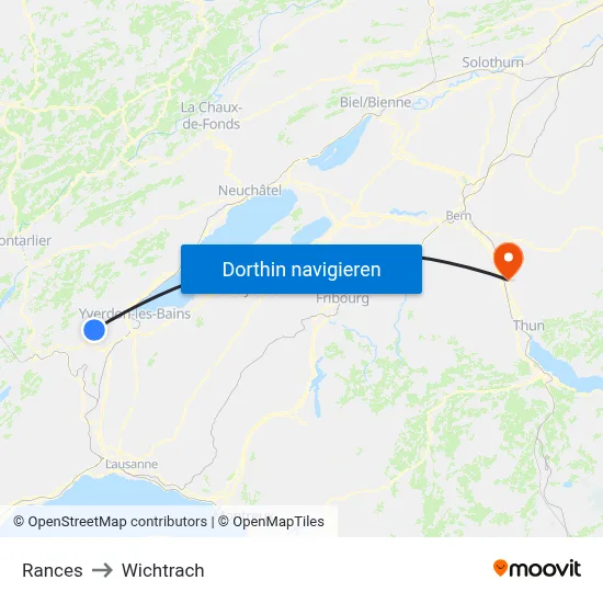 Rances to Wichtrach map