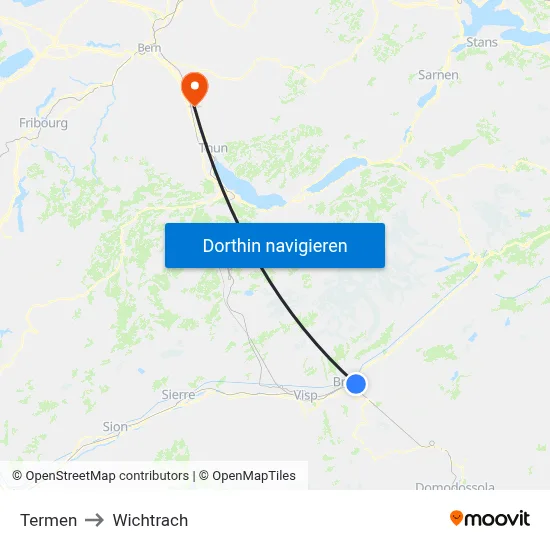 Termen to Wichtrach map