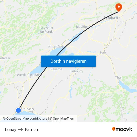 Lonay to Farnern map