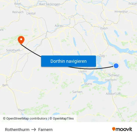 Rothenthurm to Farnern map