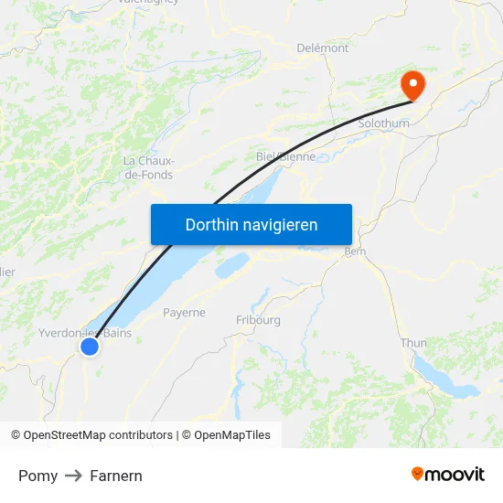 Pomy to Farnern map