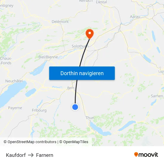Kaufdorf to Farnern map