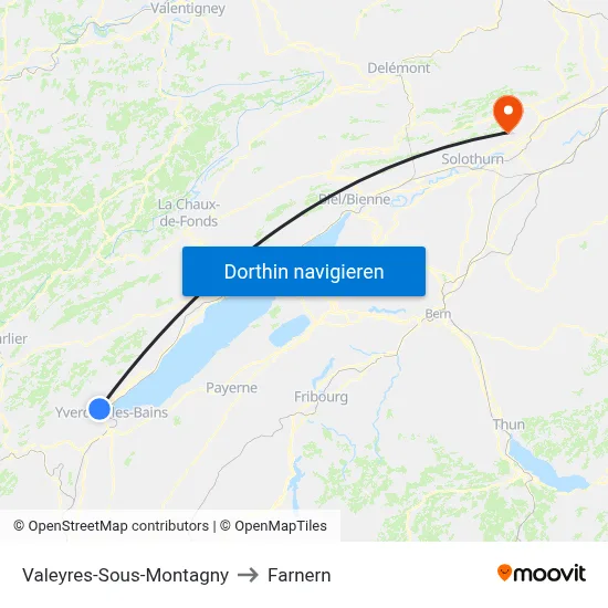 Valeyres-Sous-Montagny to Farnern map