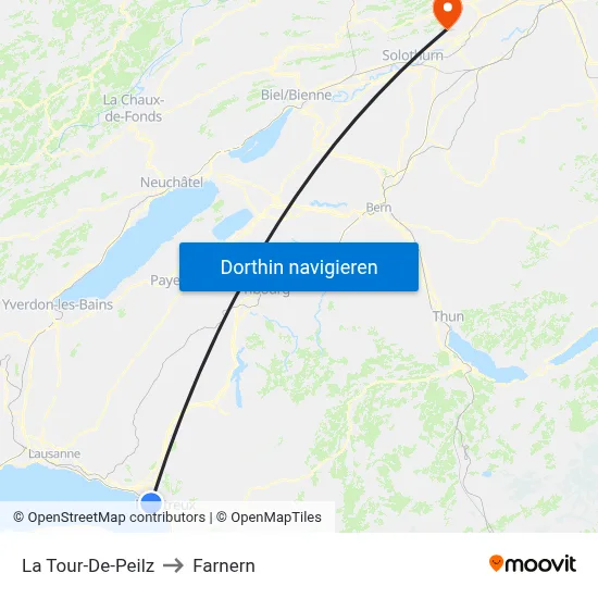 La Tour-De-Peilz to Farnern map