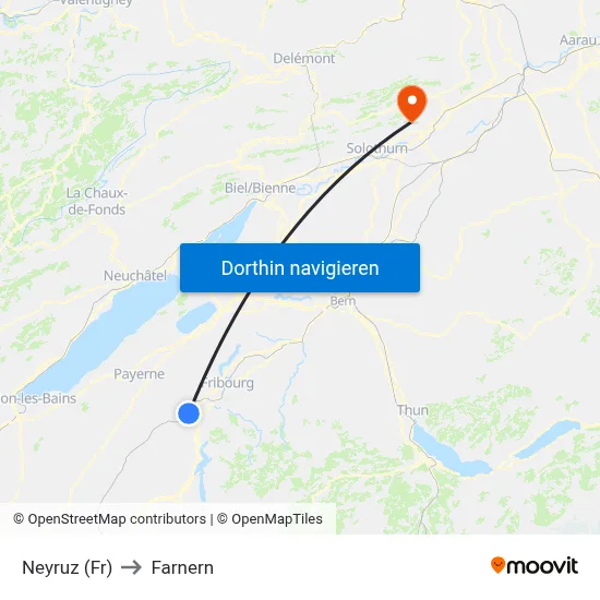 Neyruz (Fr) to Farnern map