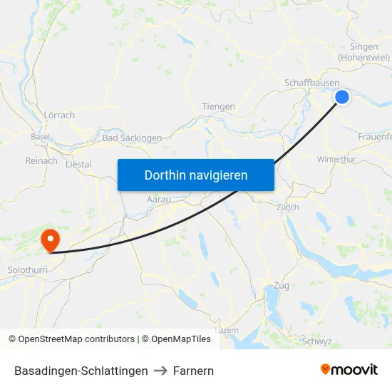 Basadingen-Schlattingen to Farnern map