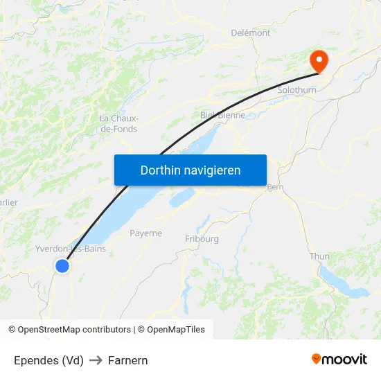 Ependes (Vd) to Farnern map