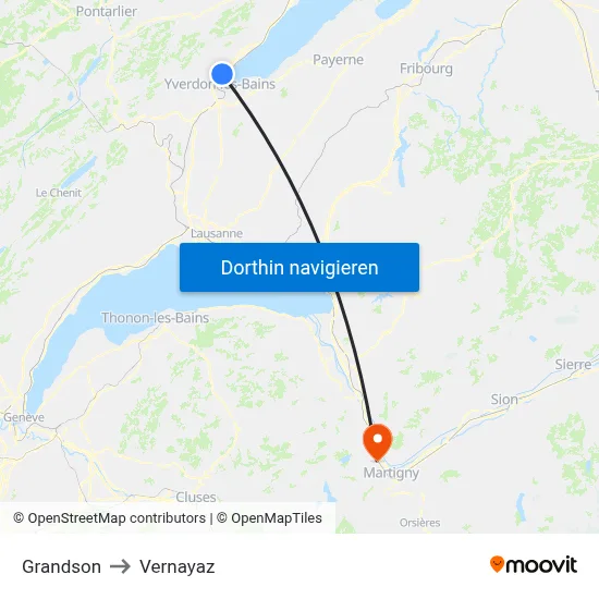 Grandson to Vernayaz map
