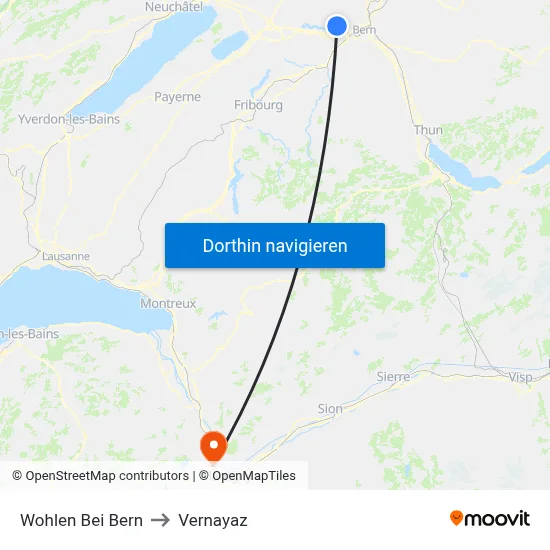 Wohlen Bei Bern to Vernayaz map