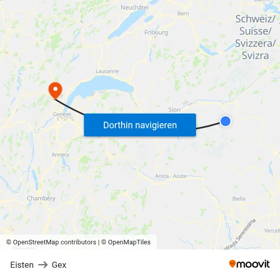 Eisten to Gex map