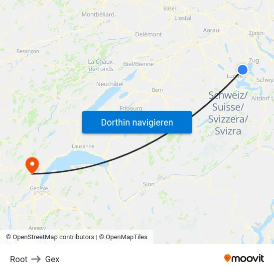 Root to Gex map