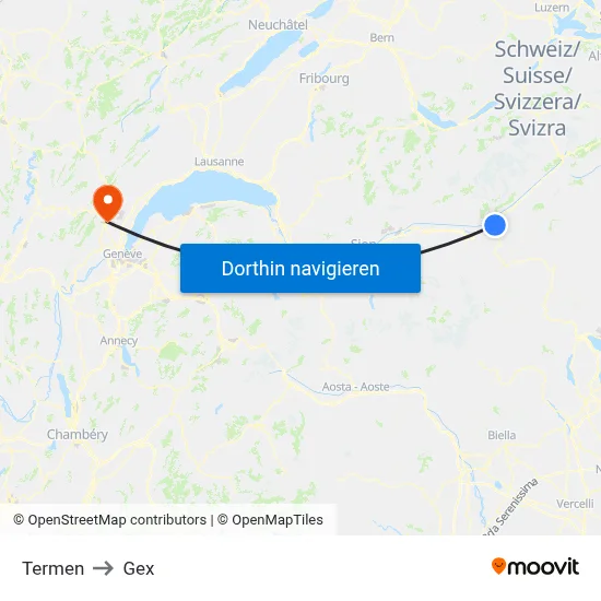 Termen to Gex map