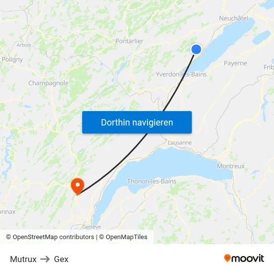 Mutrux to Gex map