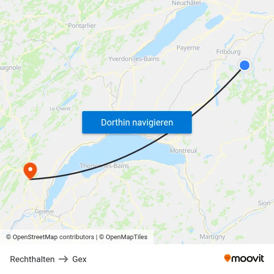 Rechthalten to Gex map