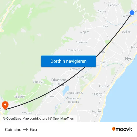Coinsins to Gex map