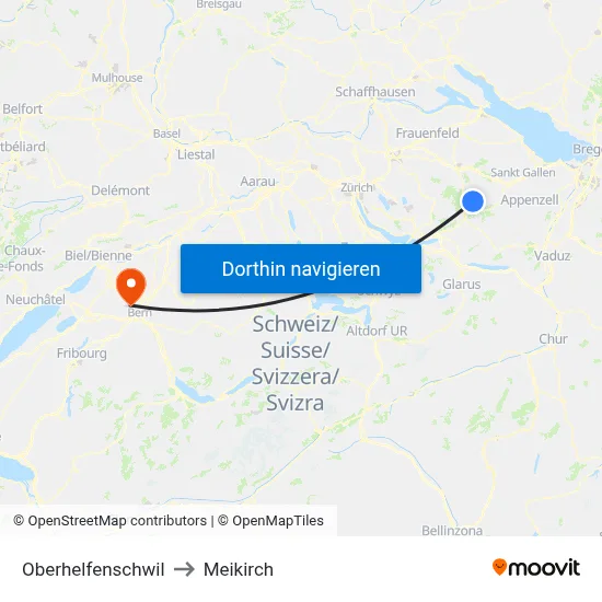 Oberhelfenschwil to Meikirch map
