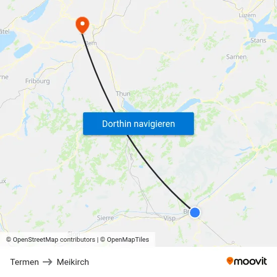Termen to Meikirch map