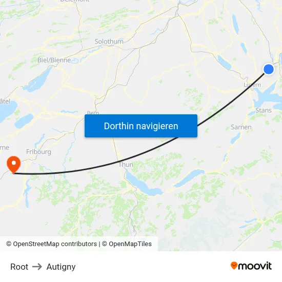 Root to Autigny map