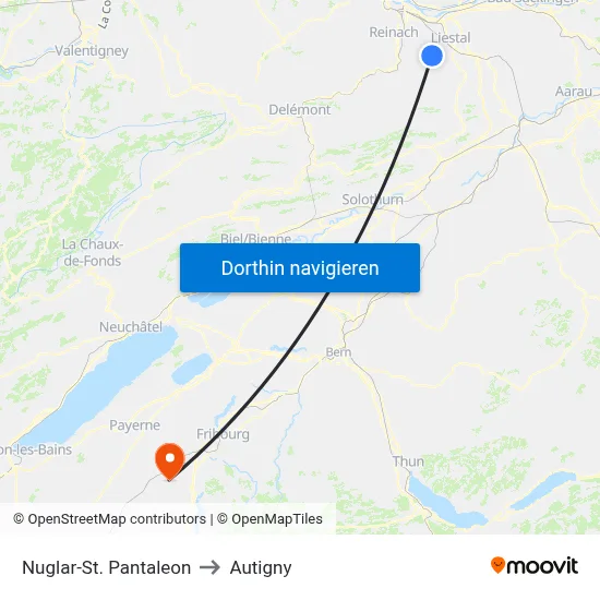 Nuglar-St. Pantaleon to Autigny map