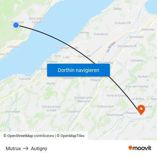 Mutrux to Autigny map