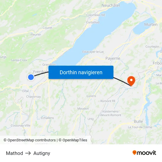 Mathod to Autigny map
