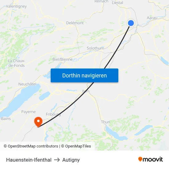 Hauenstein-Ifenthal to Autigny map