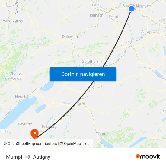 Mumpf to Autigny map