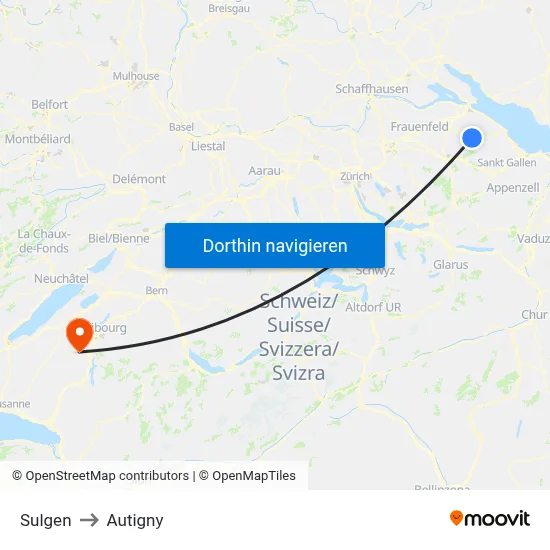 Sulgen to Autigny map