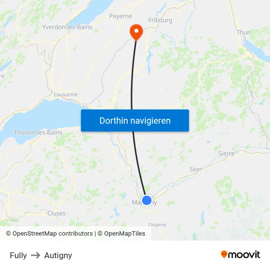 Fully to Autigny map